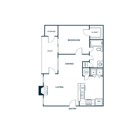 the floor plan for a two bedroom apartment at The  Jaxon